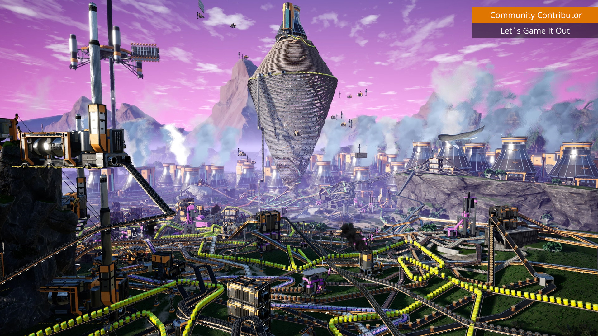 A fábrica como paisagem em Satisfactory